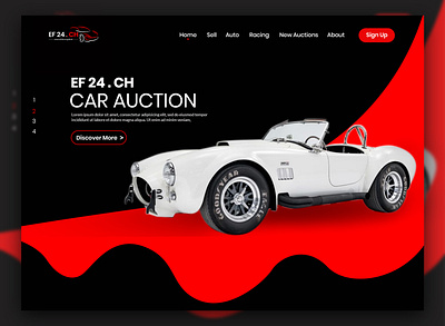 Car Auction Landing Page darkmode design designinspiration figma home page landing page landingpage minimal minimaldesign mockup modernui startup ui uidesign userinterface ux uxdesign webdesign website concept website design