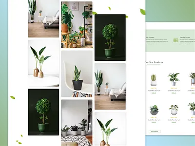 Gardenia- Tree eCommerce Figma Free Template design figma free download freebie landing page landing page desidn tree ecommerce tree website ui ui design web design