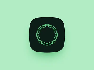 Nimula App Icon app brand branding creative design green icon logo luxury mark mindfulness minimal peaceful ui ux wellness yoga