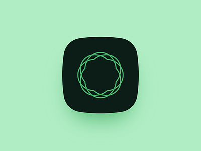 Nimula App Icon app brand branding creative design green icon logo luxury mark mindfulness minimal peaceful ui ux wellness yoga
