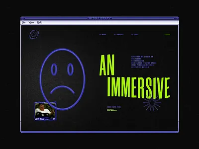 An Immersive design illistration website illistration website website