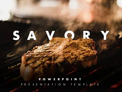 Savory Food PowerPoint Presentation Template about us business clean cook creative delicious design dish food food and drink infographic minimal powerpoint powerpoint template pptx presentation slides