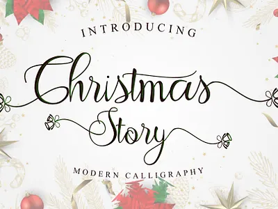 Christmas Story art design font fontandroid fontdesign fonts fontstyle fonty graphicdesign handlettering handwritten lettering popularfont trendingfont type typedesign typeface typography typographydesign weddingfont