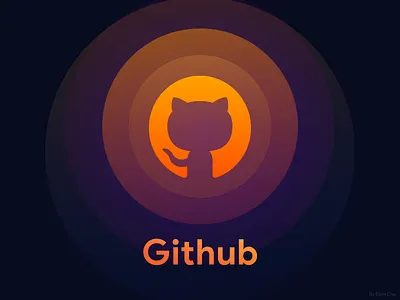 Github app color colorful concept dailyui design flat github minimal