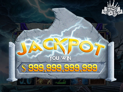 Jackpot Screen⁠ for Zeus slot game casino casino design gambling game art graphic design jackpot jackpot art slot design slot design art slot game art slot game design slot game jackpot