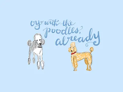 28/100 100dayproject adobefresco gilmore girls illustration poodles