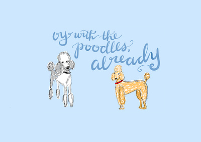 28/100 100dayproject adobefresco gilmore girls illustration poodles