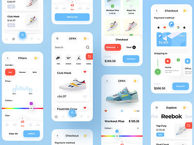 Shoes App Project app design colour design designer minimal nike orix sajon shoe shoes shoes app shoes design shoes store trend trendy ui ux