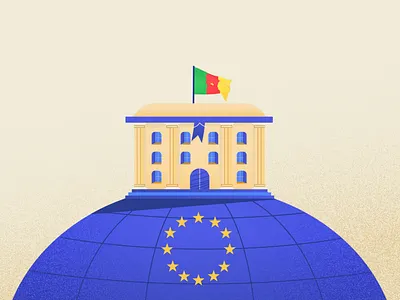 Cour of Audit and Europe 2d africa animation architecture art direction branding building building design camerron concept creative direction design education europe global globe grain illustration motion design politics