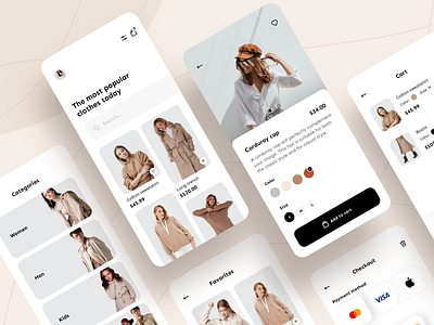 Fashion e-commerce - Mobile App app app design e commerce e commerce app e commerce design e commerce shop fashion fashion app fashion brand mobile app mobile app design mobile design mobile ui