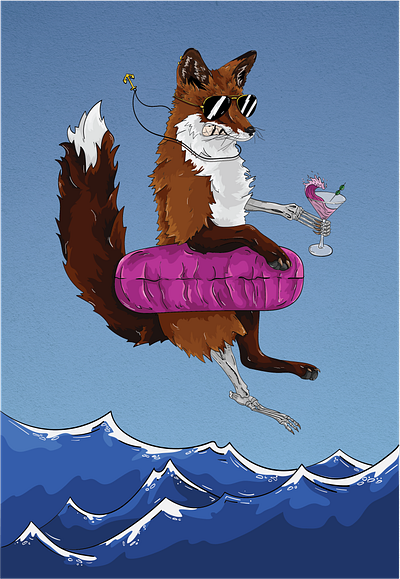 Sly Fox animal design digital digital illustration graphic design illustration logo vector