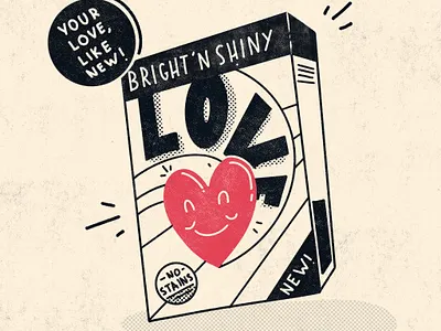 L’amour à la machine digital art graphicdesign illustration illustrator love procreate