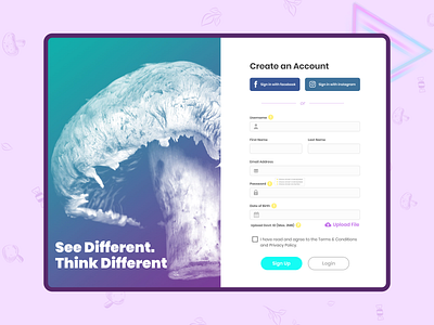 BuyShroomOnline | Sign up Page account dailyui design dispensary ecommerce form input login magic mashroom online store profile psilocybin registration shroom sign in sign up text field ui design ui kit