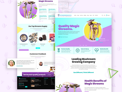 Buy Shroom Online Store | Website Design color creative cubensis design dispensary ecommerce hero landing medical mobile modern mushroom online store page psilocybin shrooms ui web design website design wordpress