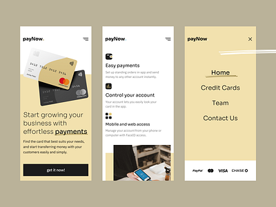 Paynow | Payment Landing Mobile cards ui credit card landing landing design landing page landing page design mobile ui payment payment app payment method responsive responsive website ui ux