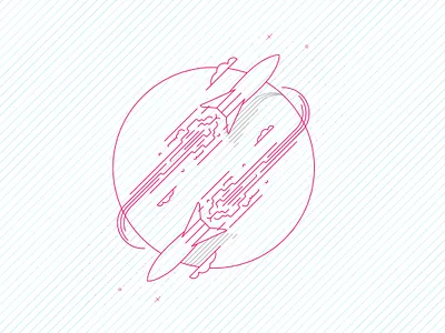 SpaceX Hopper illustration notepad rocket spaceship spacex