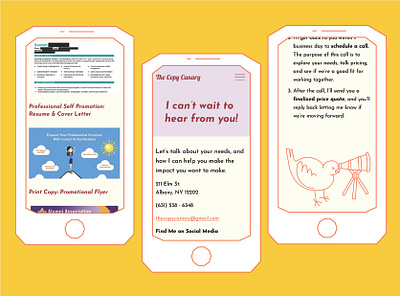 The Copy Canary Mobile Website brand design digital art icon design illustration mobile ui responsive website ui web design