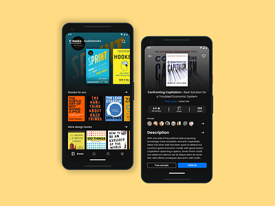 Online BookStore app app concept design dribbble flat minimal ui ux vector web