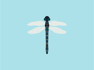 Dragonfly Exploring Color adobe fresco color color experiments digital art dragonfly find your style illustration ipad artist water color