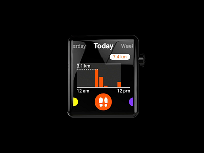 Apple Watch | Health/Fitness Tracking App 2d 3d animation animation 2d app apple watch design gui health icon interface ios motion motion design prototype smart watch ui ui ux ui design watch