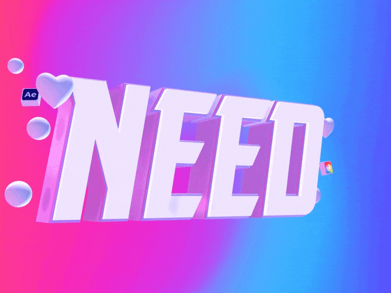 Need animation 3d 3d animation after effects aftereffects animation avatar cinema4d design loop motion profile space text