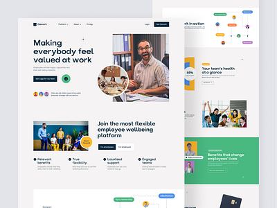 Gawork - Landing Page case study landing page minimalist study case ui uidesign user interface userinterface website