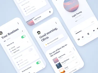 Light Pacing calm focus light meditation meditation app player routines vibes zen