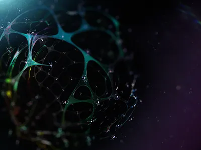 cell network v2 3d abstract houdini render vray