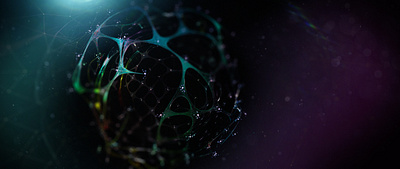 cell network v2 3d abstract houdini render vray