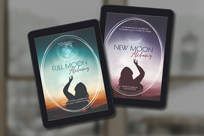 Full Moon and New Moon by Melanie Frome book book cover book cover design book covers design ebook graphic design photosop professional professional book cover design