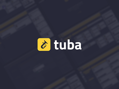 Tuba logo app app logo branding branding agency branding and identity branding concept branding design icon logo logo design logos logotype tube