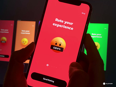 App Rating - MVP ae animation app apple design icon iphone logo minimum viable product mobile mvp prototypes rate rating smile ui ux