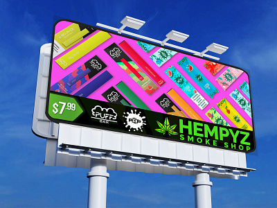 Pop and Puff bar vape Billboard Design advertisement advertising billboard billboard design billboard designer