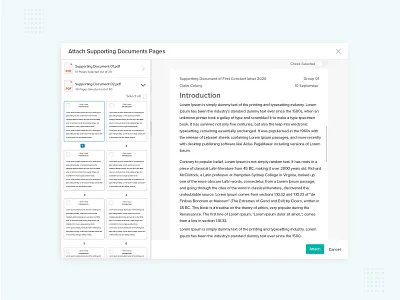 PDF Page attachment UX in Letters Module attachment dailyui design document minimalist pdf simple ui usability