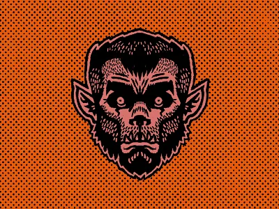 Werewolf halloween mask monster patches werewolf