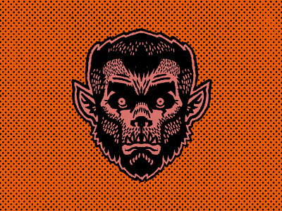 Werewolf halloween mask monster patches werewolf
