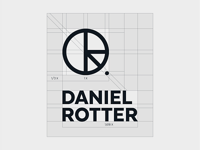 DR - construction 02 branding golden ratio icon lettermark logo mark minimal monogram personal brand personal logo symbol typography