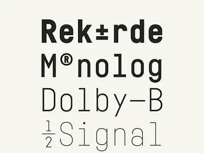 Fabrikat Mono branding font fonts geometric graphic hvd industrial industrialdesign logo mono monospaced sans sanserif typedesign typeface typography