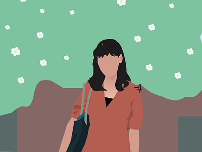 Tyagita design faceless illustration potrait vector