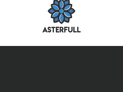 AsterFull Logo branding business card design design icon illustration logo minimal