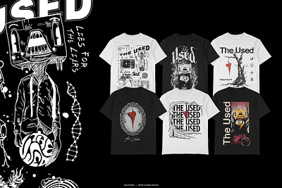 The Used - Merchandise Collection apparel apparel design band merch branding clothing brand design graphic design hoodie illustration logo merch merch design merchandise merchandise design streetwear t shirt t shirt design the used typography