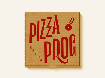 pizza prog design graphic logo pizza playlist prog quebec rock ui