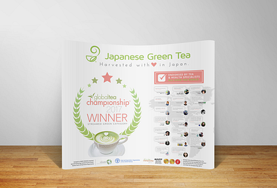 Tradeshow Booth Banner for Japanese tea brand advertisement advertising backdrop banner event banner tradeshow