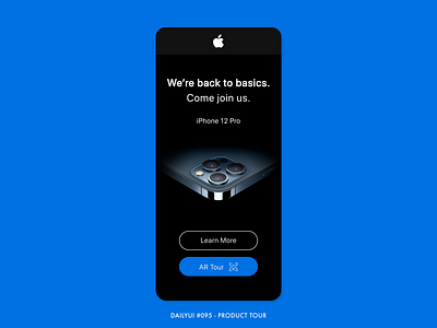 DAILYUI #095 - Product Tour 095 adobe xd apple art challenge dailyui design digital interface iphone iphone 12 landing page landingpage lp minimal tour ui ux