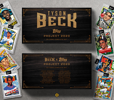 Topps Project 2020 Tyson Beck Set Case Concept baseball baseball design baseballcards box design concept design mlb mockup photoshop product design project2020 sports sports cards sports design sportscards topps tysonbeck