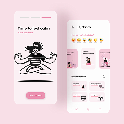 Meditation App UI/UX Design ui ui ux ui design uidesign uiux uiuxdesigner user experience user experience design user experience designer user interface user interface design user interface designer userinterface ux ux ui ux design uxdesign uxui