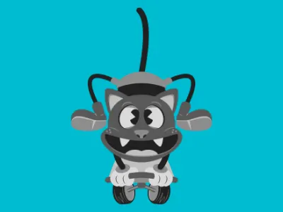 skater cat dribble affinity affinitydesigner cartoons cats character character design digital illustration illustration pencildog skater vector