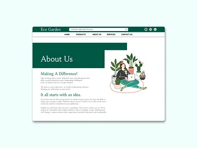 Online Tree selling website design about page branding design designs figmadesign illustration online shop plant shop tree house ui ux vector illustration