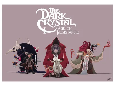 DARK CRYSTAL art character character design characters dark crystal dark fantasy drawing fan art fanart fantasy illustration illustration art movie netflix series