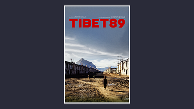 Tibet89 Documentary Film Poster affiche cinéma documentary graphic design movie movie poster photography poster